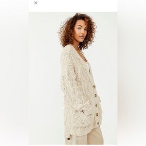 Free people, Montana sweater only worn once size extra small runs very large